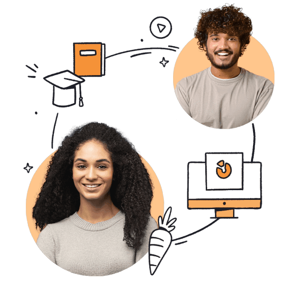 eLearning & corporate training solution header, Bunny Studio